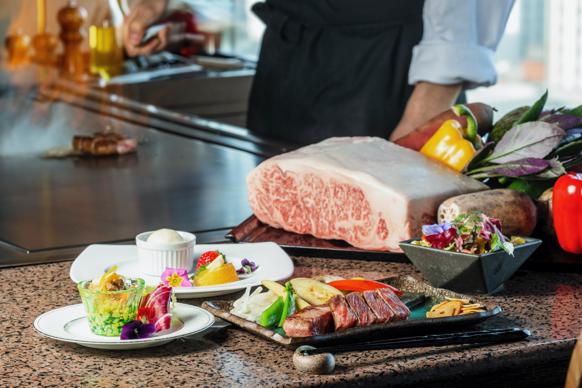 能登応援 近江町市場 × 加賀 コラボ 能登牛ランチコース