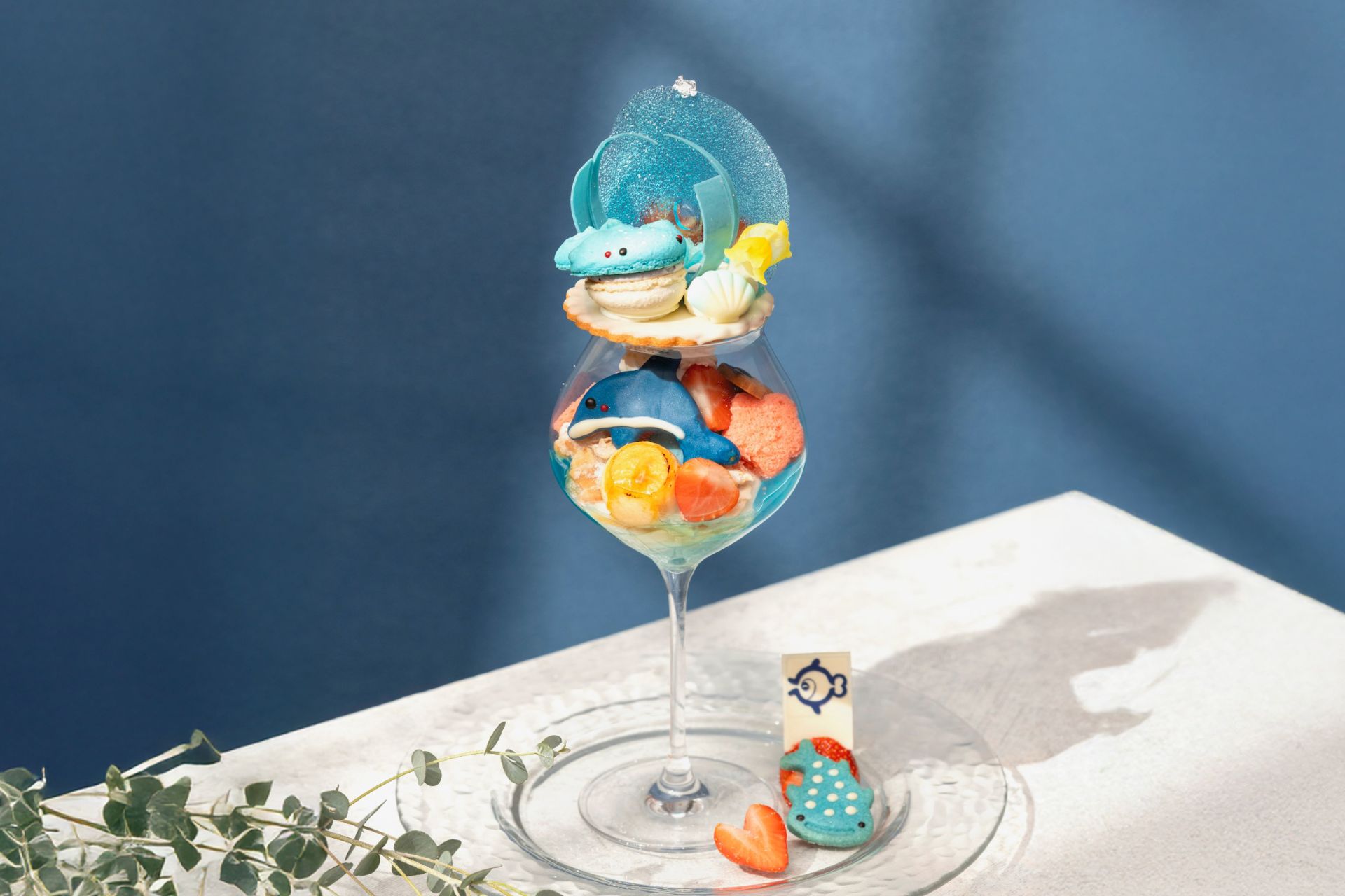 【数量限定 予約がおすすめ】<br>のとじま水族館 × ANA クラウンプラザホテル金沢<br>アクアブルーリッチパフェ〜 のとじま水族館コラボ〜