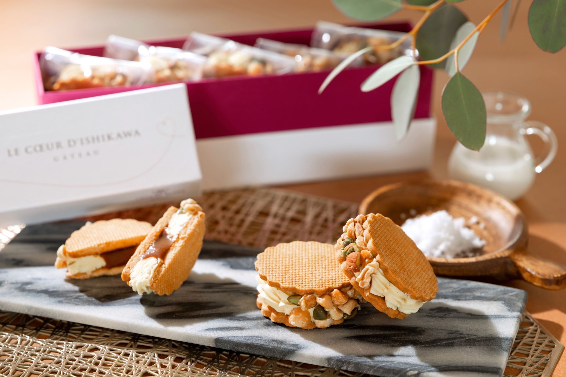 【ご予約がおすすめ】クール ド ISHIKAWA スイーツ　ナッツと珠洲の塩キャラメルバターサンド