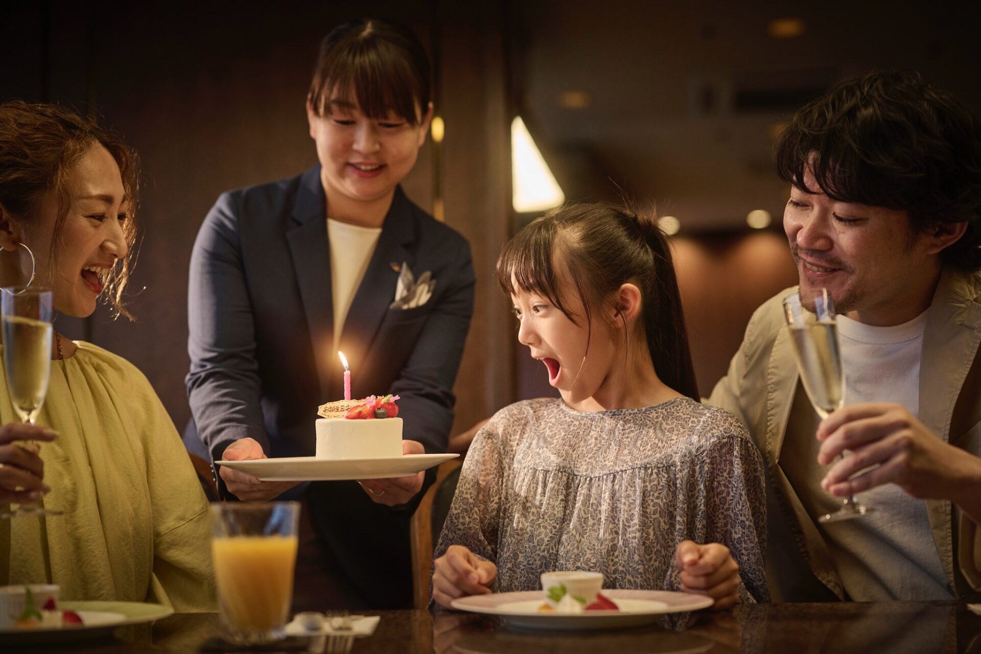 ANAクラウンプラザホテル金沢 レストランの記念日プラン表示