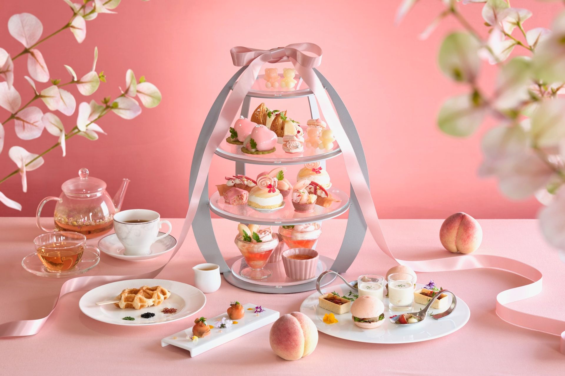 金沢駅前 ホテルラウンジで楽しむアフタヌーンティー アフタヌーンティーセット ～Pure Peach～表示