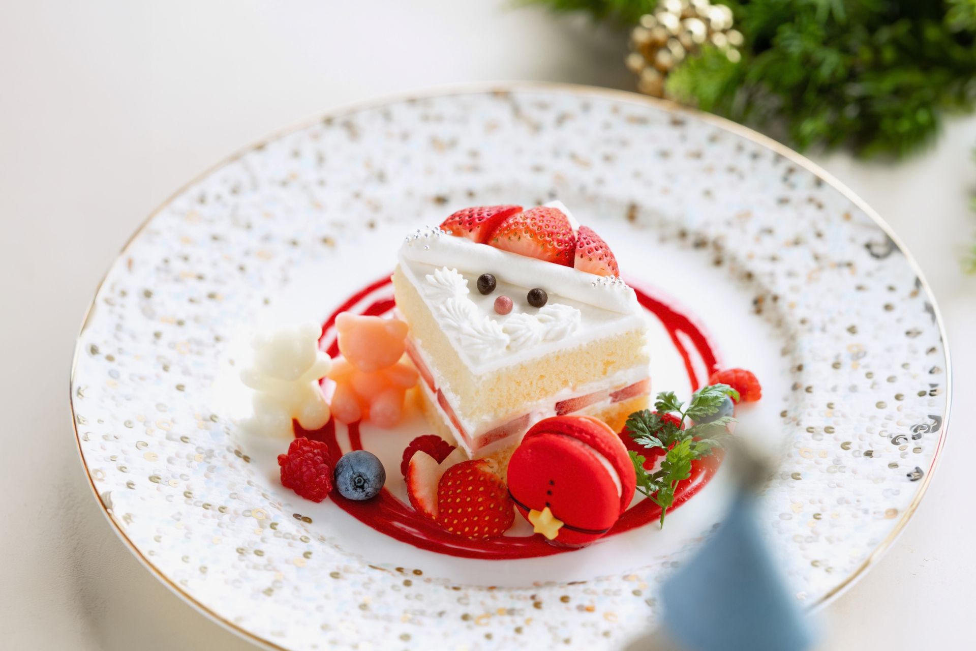 【予約がおすすめ】クリスマス スイーツプレートプチサンタのメリークリスマス